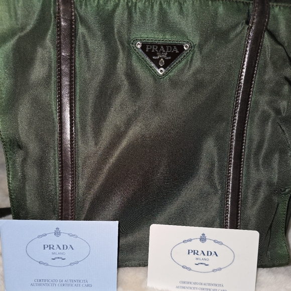 Prada Tessuto Iridescent Green Nylon Bag - Picture 13 of 13